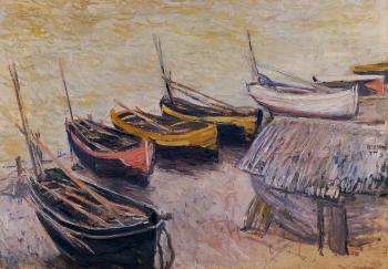 尅勞德 莫奈 Boats on the Beach